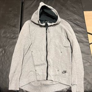 Grey womens Nike Tech fleece jacket